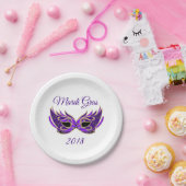 Mardi Gras 2018 Maske Pappteller (Party)