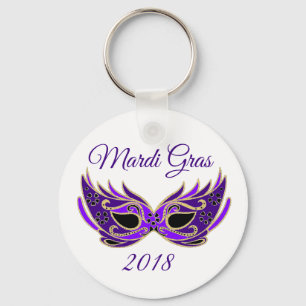 Mardi Gras 2018 Maske Schlüsselanhänger