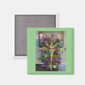 Mardi Gras 2021 MaskedBall-Gedenkmagnet Magnet (Vorderseite/Rückseite)