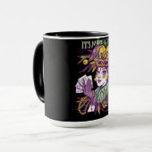 Mardi Gras 2022 Girl Costume Tasse (Vorderseite Links)