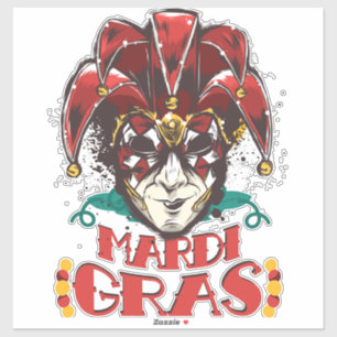 Mardi Gras 2022 Venezianisch Mask Aufkleber