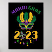 Mardi Gras 2023 Der Mensch und die Weintrauben Poster (Vorne)