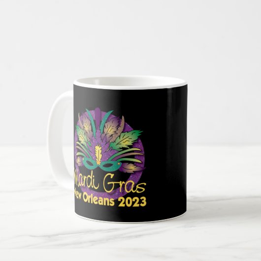 Mardi Gras 2023 Tasse - New Orleans (Vorderseite Links)
