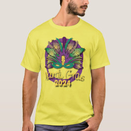 Mardi Gras 2024 Maske T - Shirt