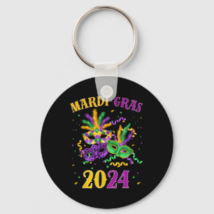 Mardi Gras 2024 T-Shirt Karneval Mardi Gras 2024 M Schlüsselanhänger