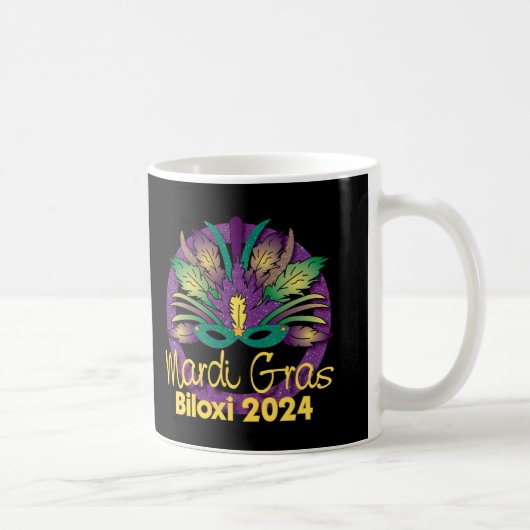 Mardi Gras 2024 Tasse - Biloxi, MS (Rechts)
