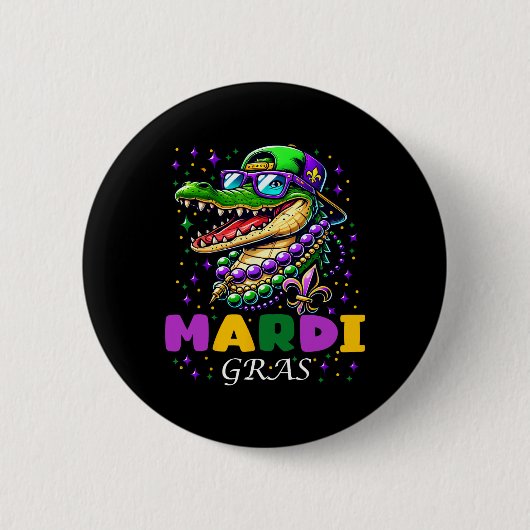 Mardi Gras 2025 für Männer Frauen Kinder Button (Vorderseite)