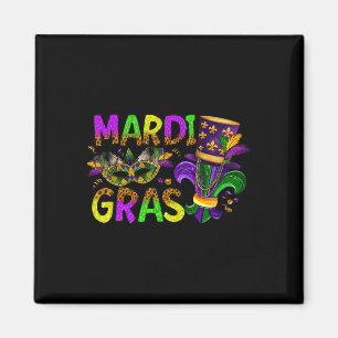 Mardi Gras 2025 Jester Outfit Kinder Girls Boys Me Magnet