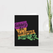 Mardi Gras 2025 Laissez Les Bon Temps Rouler New O Karte (Vorderseite)