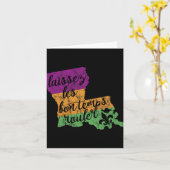 Mardi Gras 2025 Laissez Les Bon Temps Rouler New O Karte (Gelbe Blume)