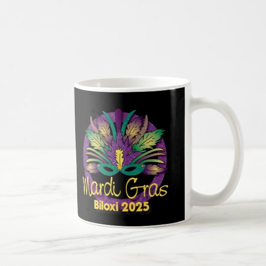 Mardi Gras 2025 Tasse - Biloxi, MS (Rechts)