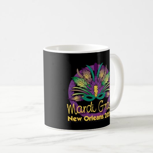 Mardi Gras 2025 Tasse - New Orleans (VorderseiteRechts)