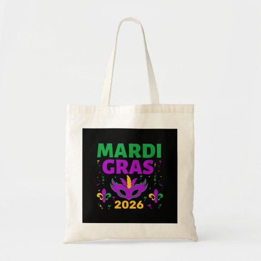 Mardi Gras 2026 Personalisiert Tragetasche (Vorne)