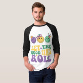 Mardi Gras 3/4 Sleeve Raglan T - Shirt (Vorne ganz)