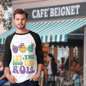 Mardi Gras 3/4 Sleeve Raglan T - Shirt