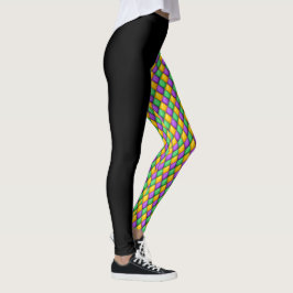 Mardi Gras 3 Diamonds Pop Mode Leggings