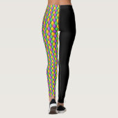 Mardi Gras 3 Diamonds Pop Mode Leggings (Rückseite)