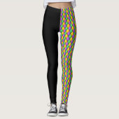 Mardi Gras 3 Diamonds Pop Mode Leggings (Vorderseite)