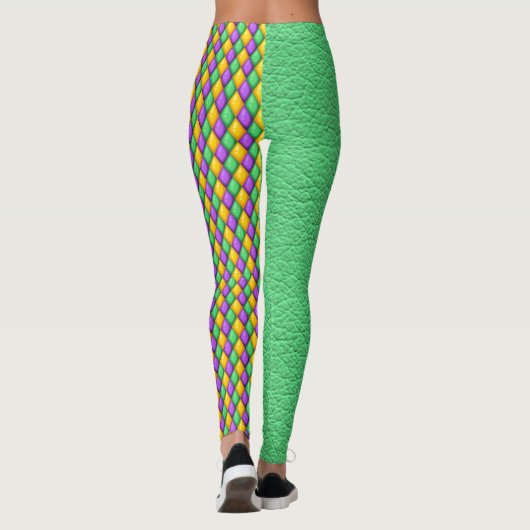 Mardi Gras 4 Diamonds Pop Mode Leggings (Rückseite)