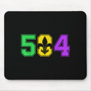 Mardi Gras 504 Nola New Orleans Louisiana La Mousepad