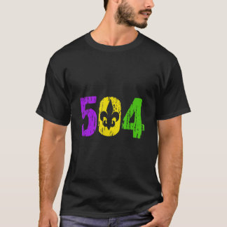 Mardi Gras 504 Nola New Orleans Louisiana Mardi T-Shirt