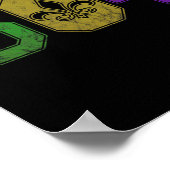 Mardi Gras 504 Nola Poster (Ecke)