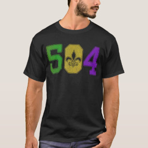 Mardi Gras 504 Nola T-Shirt