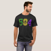 Mardi Gras 504 Nola T-Shirt (Vorne ganz)