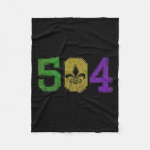 Mardi Gras 504 T Shirt Nola New Orleans Louisiana Fleecedecke