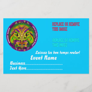 Mardi Gras 5,5" x 21,6 cm Bitte beachten Sie die H Flyer