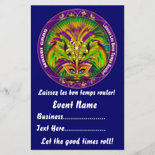 Mardi Gras 5.5" x 8.5" Bitte Anmerkungen anzeigen Flyer