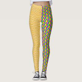Mardi Gras 5 Diamonds Pop Mode Leggings