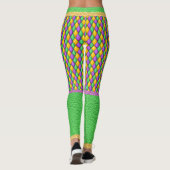 Mardi Gras 6 Diamonds Pop Mode Leggings (Rückseite)