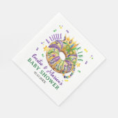 Mardi Gras A little King in on his way Serviette (Ecke)