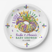 Mardi Gras A little King is on his way Pappteller (Vorderseite)