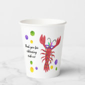 Mardi Gras A little Queen in on the way Pappbecher (Rückseite)