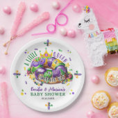 Mardi Gras A little Queen in on the way Pappteller (Party)