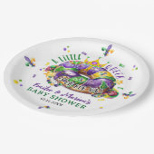 Mardi Gras A little Queen in on the way Pappteller (Schrägansicht)