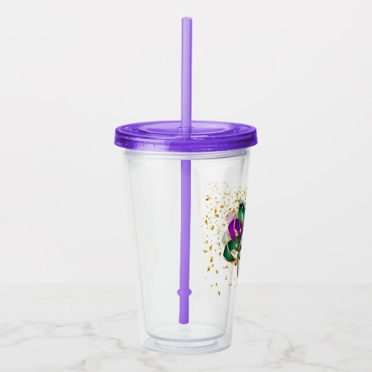 Mardi Gras Acrylic Tumbler Acryltrinkbecher (Rechts)