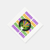 MARDI GRAS Afro Masquerade Serviette (Ecke)
