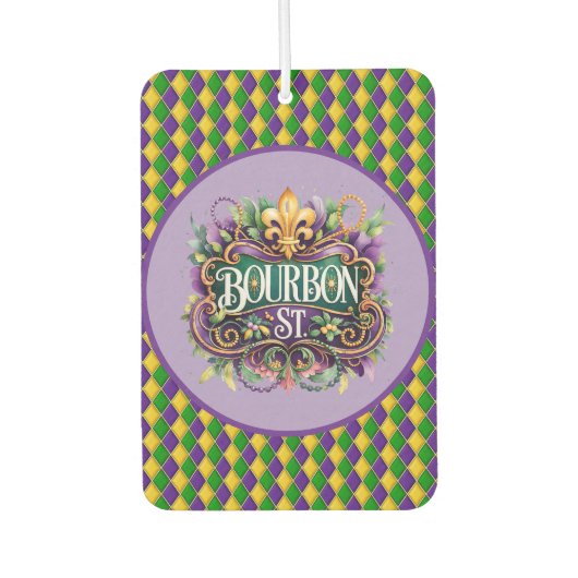 Mardi Gras Air Freshner Autolufterfrischer (Vorderseite)