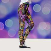 Mardi Gras Alles Perlen Maski Party Leggings