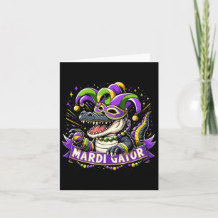Mardi Gras Alligator Celebration Mardigator Karte