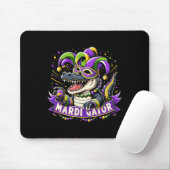 Mardi Gras Alligator Celebration Mardigator Mousepad (Mit Mouse)