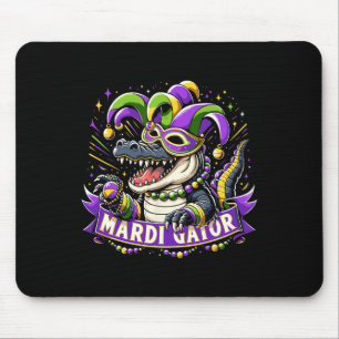 Mardi Gras Alligator Celebration Mardigator Mousepad