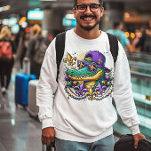 Mardi Gras Alligator Gator Sweatshirt