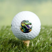 Mardi Gras Alligator Golfball (Insitu T-Shirt)