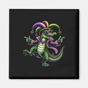 Mardi Gras Alligator Jungen Alligator Kinder Lusti Magnet