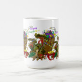 Mardi Gras Alligator Kaffeetasse (Mittel)