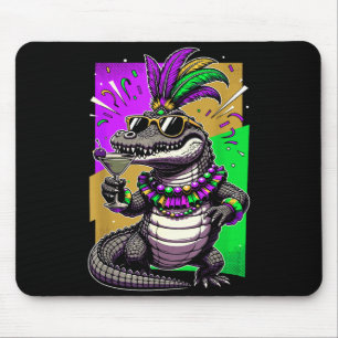 Mardi Gras Alligator Kostüm Karneval New Orleans Mousepad